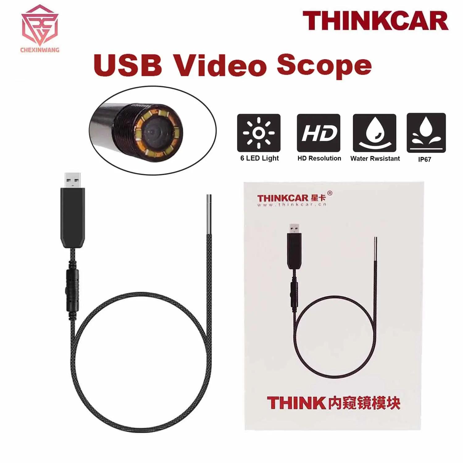 Thinkcar THINKTOOL ˻  ī޶, ڵ   USB  ˻ ī޶, 6 LED 